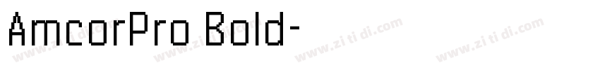 AmcorPro Bold字体转换